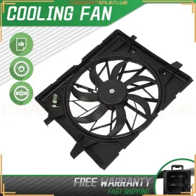 10380518 Cpsclub Radiator Cooling Engine Single Fan Assembly Front For 11-17 Jeep Grand Cherokee