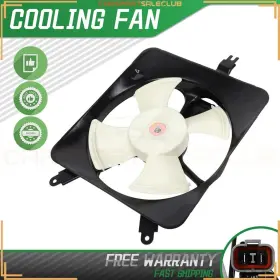 1118cs0415 Cpsclub A/c Condenser Cooling Fan Assembly For 1992-96 Honda Prelude 2-door 12v Electric