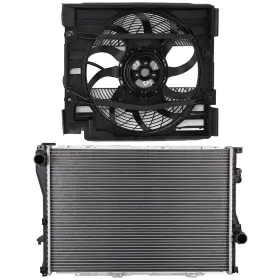 12335612 Csdex Electric Radiator Cooling Fan Kit For 2001-2003 Bmw 525i And 1999-2003 540i