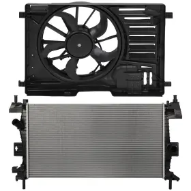 12349312 Csdex Electric Radiator Cooling Fan Kit For 2013-2017 Ford Focus 2.0l 1999cc L4