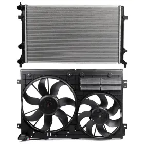 12349320 Csdex Radiator Cooling Fan Kit For 2011-13 Volkswagen Jetta 2.0l 1984cc 121cu. Inch L4