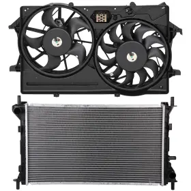 12418347 Csdex Electric Radiator Cooling Fan Kit For Ford Focus 2000-2002 2.0l 1989cc L4