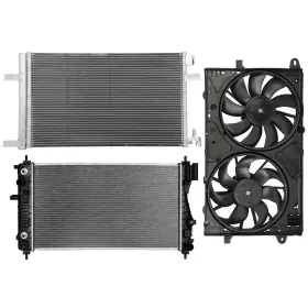 12481723 Csdex Electric Radiator Condenser Cooling Fan Kit For 2013-2015 Chevrolet Malibu L4