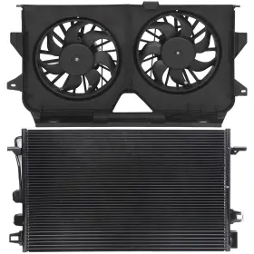 12535103 Csdex Electric Ac Condenser Cooling Fan Kit For 2005-2007 Chrysler Town And Country V6
