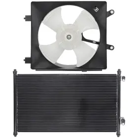 12535115 Csdex Electric Ac Condenser Cooling Fan Kit For Honda Civic 2001 2002-2005 1.7l L4