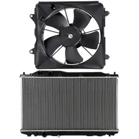 12535132 Csdex Electric Radiator Cooling Fan Kit For 2006-2011 Honda Civic 1.8l 1799cc L4