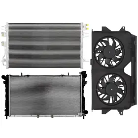 12541988 Csdex Electric Radiator Condenser Cooling Fan Kit For 2005-07 Chrysler Town And Country 12541988 Csdex Electric Radiator Condenser Cooling Fan Kit For 2005-07 Chrysler Town And Country