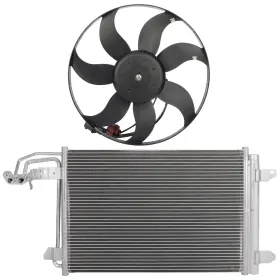 12542002 Csdex Electric Ac Condenser Cooling Fan Kit For 2006-07 Audi A3 And 2014 Tt Quattro