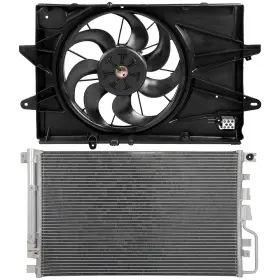 12891634 Csdex Electric Ac Condenser Cooling Fan Kit For 2016-17 Chevrolet Equinox 2.4l 2384cc