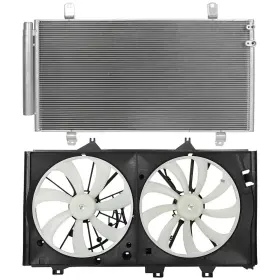 12891650 Csdex Ac Condenser Cooling Fan Kit For 2013-2017 Lexus Es350 And 2013-2018 Toyota Avalon