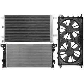 12896579 Csdex Electric Radiator Condenser Cooling Fan Assembly For 2018-2019 Ford Expedition