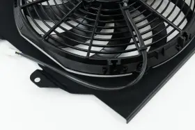 Csf2858fb Csf Fan Shroud With 12 Inch Spal For 92-00 Honda Civic Black Finish All-aluminum