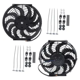 Csmanager 13566839 Universal Cooling Fan 12 Inch Inchpush Pull Mounting Kit Radiator Condenser