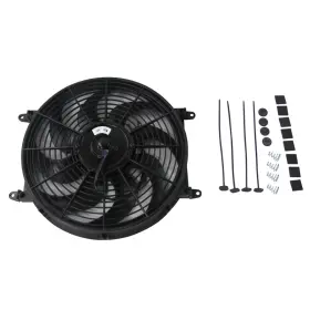 14-fan-s-90w Cubauto Universal 12v 90w Electric Radiator Cooling Slim Fan Push Pull Mount #3