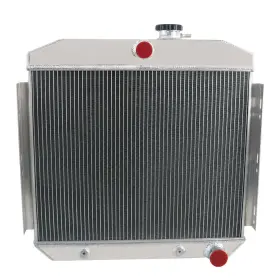 Kks5056 Cubauto 3 Row Aluminum Radiator For Chevy Bel Air Del Ray/150 210 3.8l L6 At 1955-1957