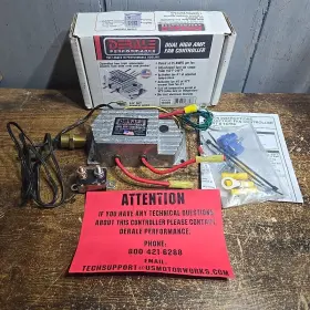 Derale 083277167898 16789 High Amperage Dual Fan Controller With 3/8 Inch Npt Thread In Pro