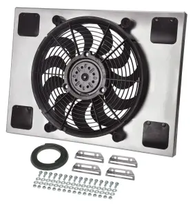 16827 Derale Powerpack - High Output Single 14 Inch Electric Rad Fan/aluminum Shroud Kit