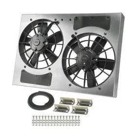 16833 Derale Powerpack High Output Dual 11 Inch Electric Rad Fan/aluminum Shroud