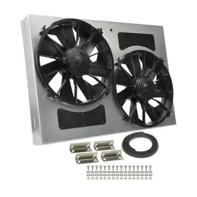 16842 Derale Powerpack High Output Dual 12 Inch Electric Rad Fan/aluminum Shroud