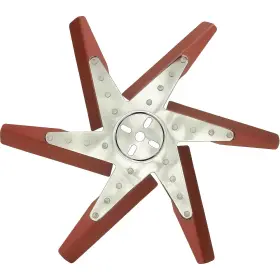 19418-bdst Derale Performance 18-1/4 Inch High Aluminum Blade Flex Fan Red