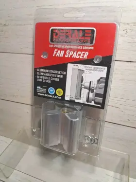 34520 Derale 2 Inch Universal Fan Spacer Silver. Never Used Missing 3 Bolts And 4 Wash