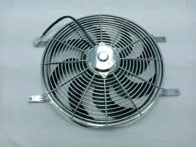 Av-1114u Derale Chrome 15 Inch Huge 12volt Push Pull Electric Engine Radiator Cooling Fan