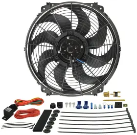 16016 Derale Cooling Products 16ftft Tornado Electric Fan - Thermostat Hardware Kit