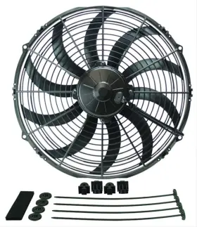 16114 Derale Cooling Products High-output Curved Blade Fan