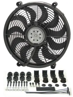 16217 Derale Cooling Products 17in High Output Radiator Fan Enhanced