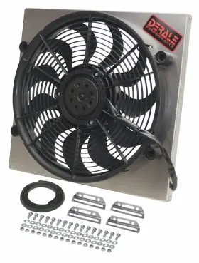 16819 Derale Cooling Products Dual Speed Electric Puller Fan With Aluminum Shroud