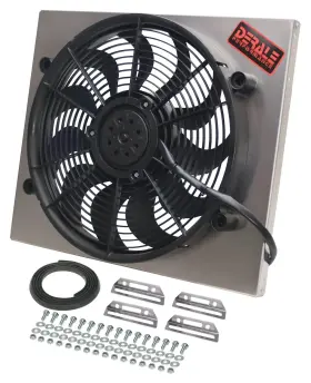 16821 Derale Cooling Products Dual Speed Electric Puller Fan With Aluminum Shroud