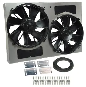16826 Derale Cooling Products Electric Radiator Fan Shroud Kit