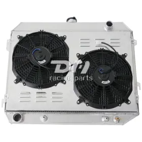 Dh Racing Parts 725086196781 375 3row Radiator Shroud Fan For 1968-1974 Dodge Charger Challenger Coronet 26 Inch W