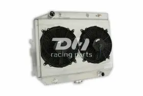 Dh Racing Parts 725086196835 3 Row Radiator Shroud Fan For 1968-74 Dodge Challenger/charger Mopar Small Block