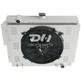 D150 Dh Racing Parts 725086196989 4 Rows All-aluminum Radiator Shroud Fan For 1979-1993 Dodge Ramcharger