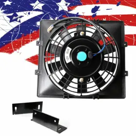 A-04sdb4007zbk Ds-auto-parts Fit For Universal 7 Inch 80w Oil Slim Cooler Pull Push Electric Engine Cooling Fan