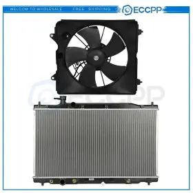 Ec83750401cp Eccpp Electric Radiator Cooling Fan Kit For 2007 2008 2009 Honda Cr-v