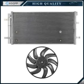 Ec84823601cp Eccpp Electric Ac Condenser Cooling Fan Kit For 2008 2009 2010-2017 Audi A5 Quattro