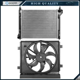 Ec84824801cp Eccpp Electric Engine Radiator Cooling Fan Kit For 2013 2014 2015 16-19 Nissan Sentra