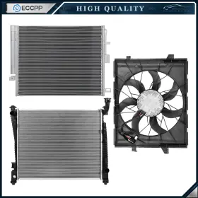 Ec84834201cp Eccpp Electric Radiator Condenser Cooling Fan Kit For 15 2016 2017-2020 Dodge Durango