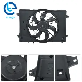1118421 Etecgo Radiator Cooling Fan With Module 2017 2018 2019-2022 For Hyundai Ioniq Kia Niro