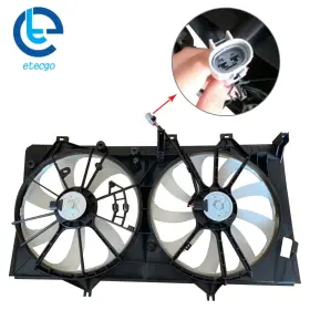 350635 Etecgo Ac Dual Condenser Radiator Cooling Engine Fan For Toyota Camry 2.5l L4 2012-2017