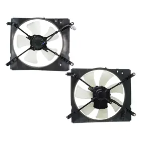 16805694 Evan-fischer Radiator And A/c Condenser Fan Set For 2000-2001 Toyota Camry Single