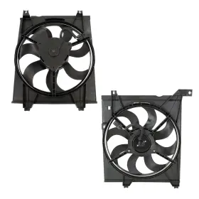 16837456 Evan-fischer Set Of 2 Cooling Fan Assemblies Driver And Passenger Side Left Right For Kia Pair