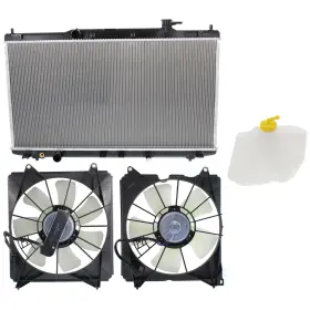 17023265 Evan-fischer Radiator Cooling Fan And Coolant Reservoir Kit For 2013-2017 Honda Accord 3.5l