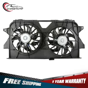 M26039p2 Everestauto Radiator Dual Cooling Fan For 05-2007 Chrysler Town& Country Dodge Grand Caravan