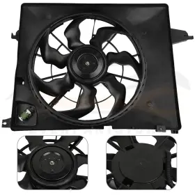 10154300 Everpartstorecs For 2010-2012 Hyundai Santa Fe 3.5l V6 Electric Radiator Cooling Fan Assembly #2
