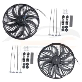 10161552 Everpartstorecs 2 Pcs Radiator Condenser Cooling Fan For 1999-2018 Chevrolet Silverado 1500