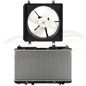 10162169 Everpartstorecs 2 Pcs Electric Radiator And Cooling Fan Kit For 1997-2001 Honda Cr-v 2.0l 1972cc