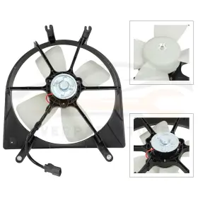 10163376 Everpartstorecs For 1993-1997 Honda Civic Del Sol 2 Pcs Engine Radiator And Cooling Fan Kit #2